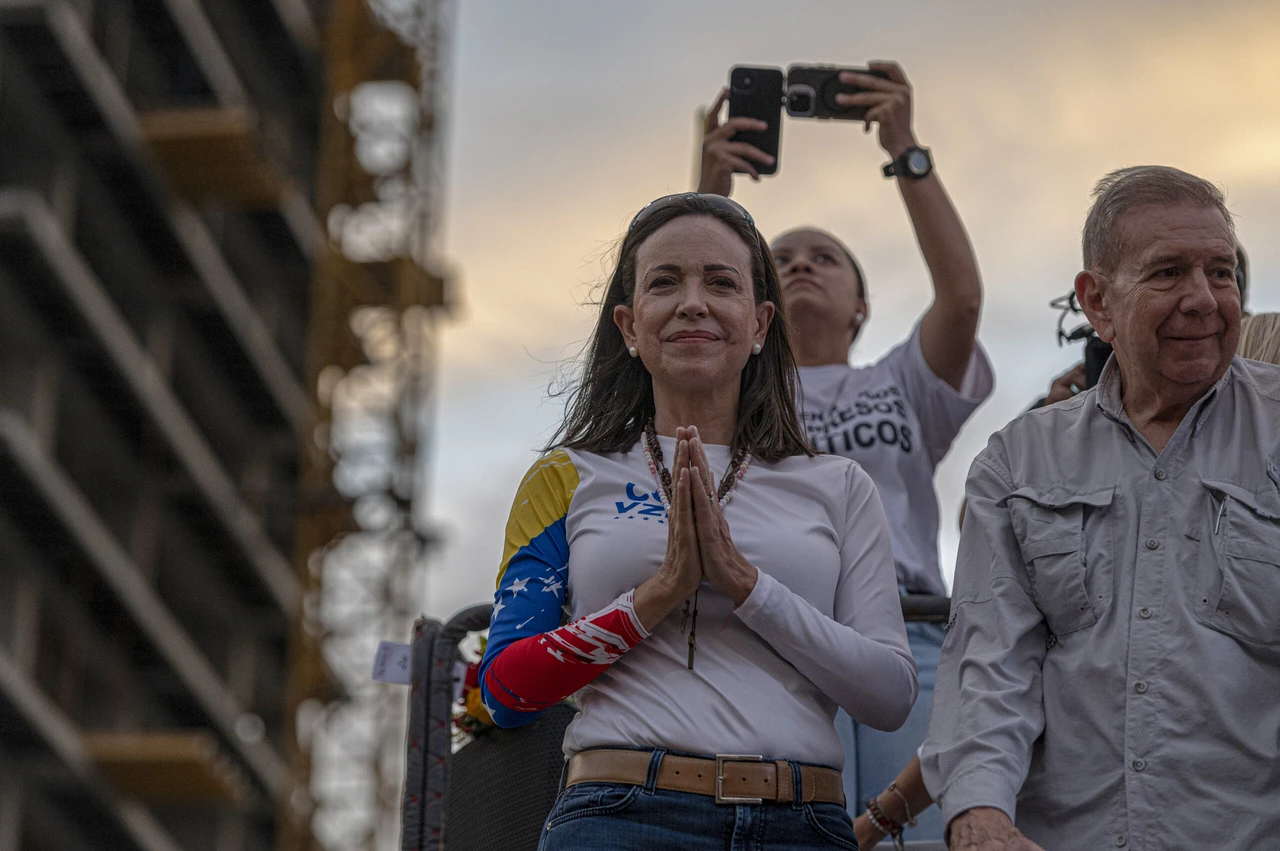 Opposition leader Machado claims victory in Venezuelan presidential election