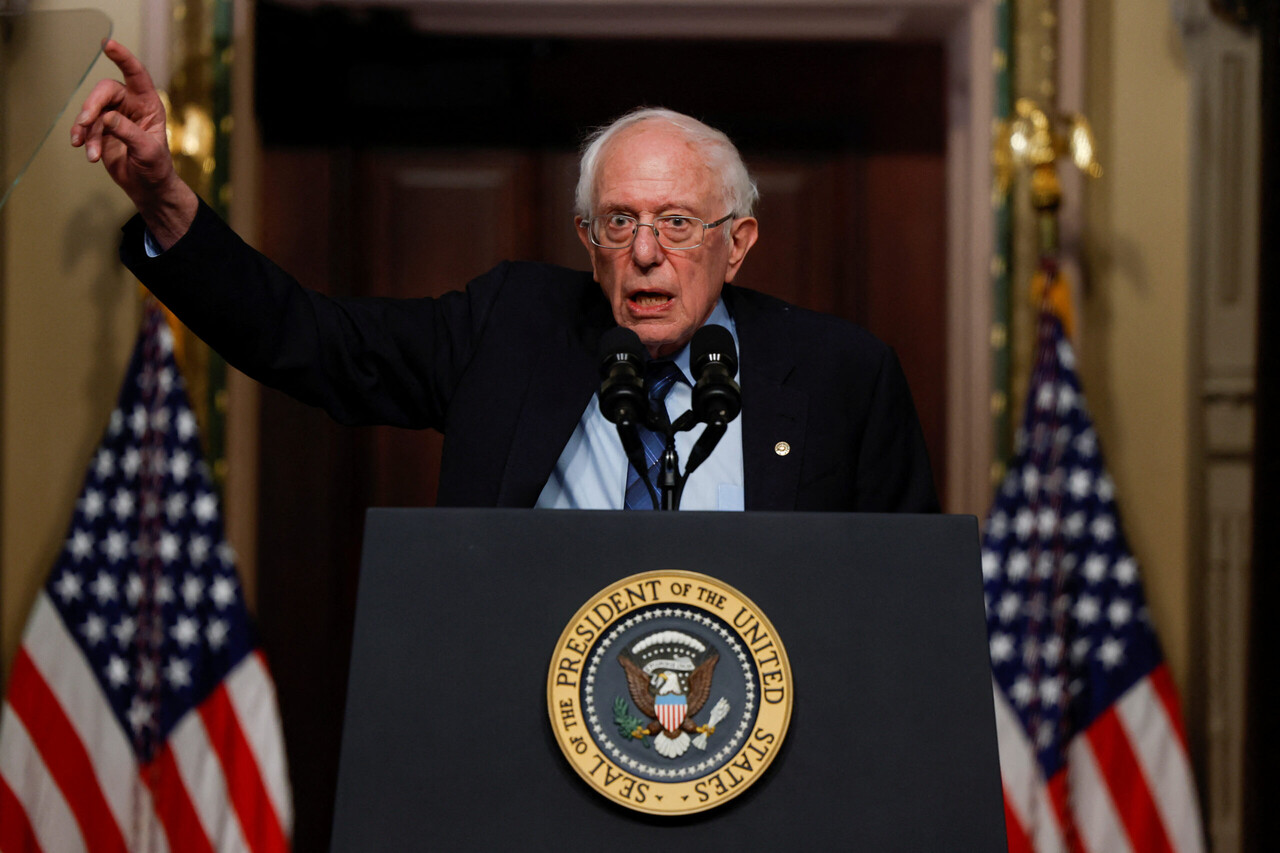 Senator Sanders calls for withholding military aid to Israel amid gaza conflict
