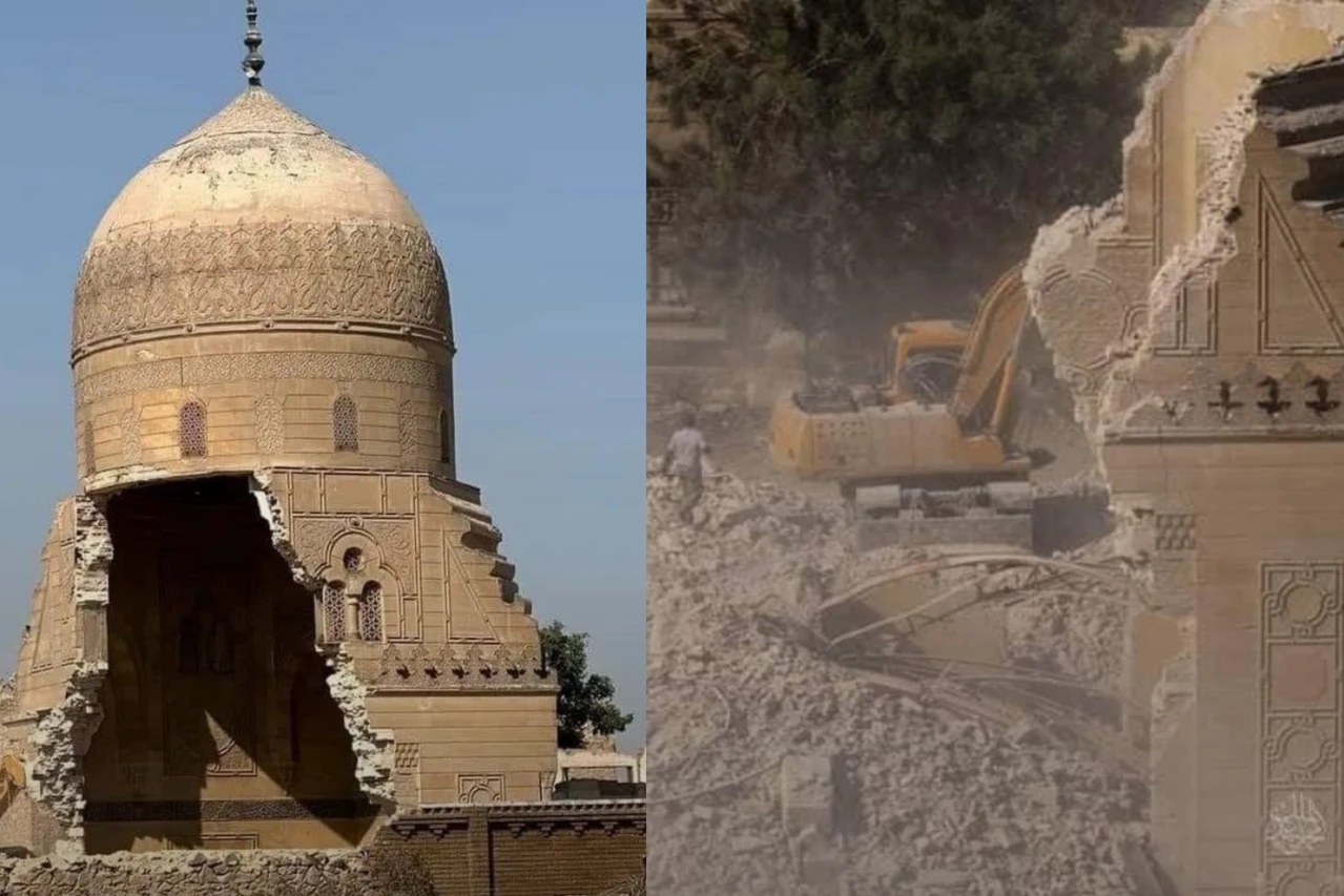 Historic Mamluk-style Ottoman tomb in Cairo razed for parking lot