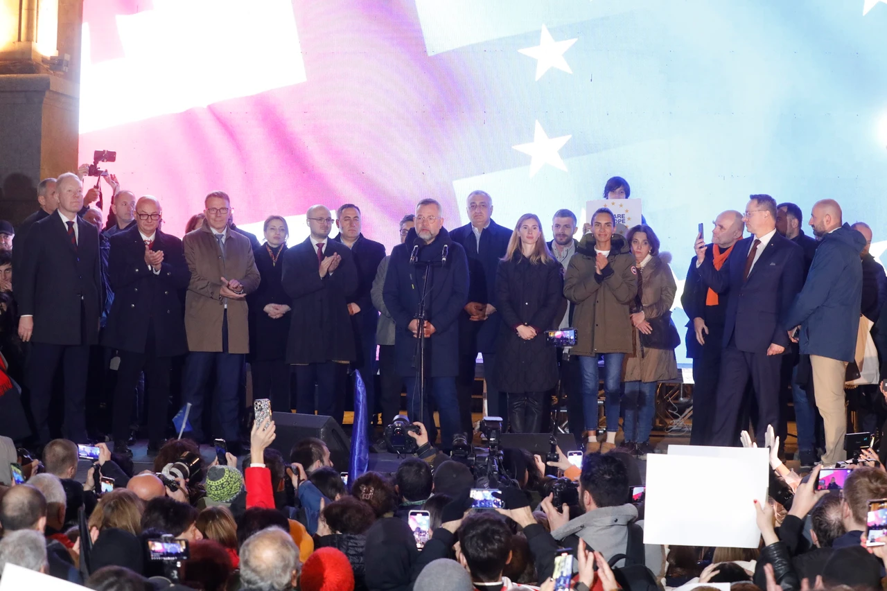 MPs from Europe join Georgia protest against october 26 election results