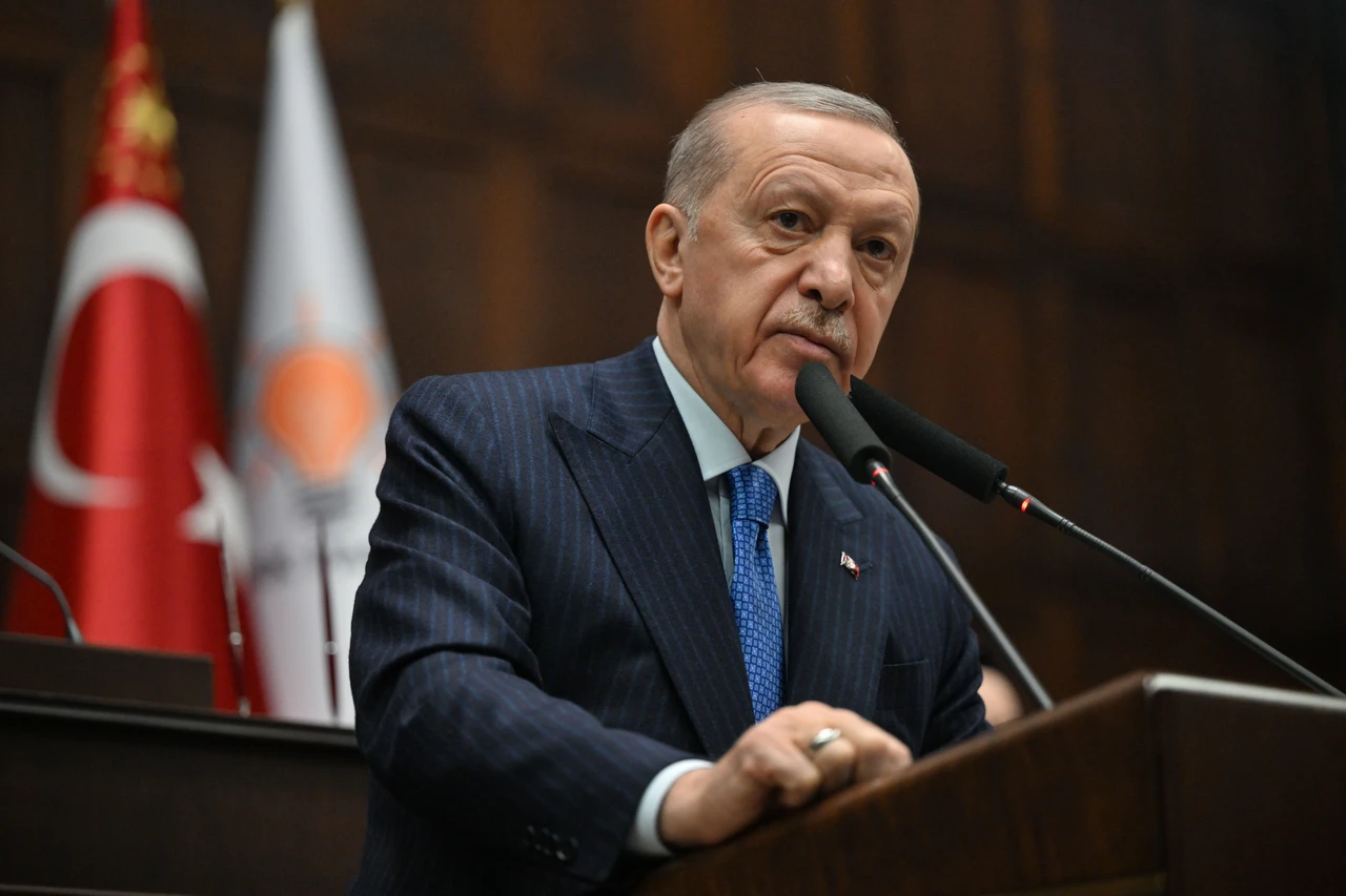 President Recep Tayyip Erdogan speaks