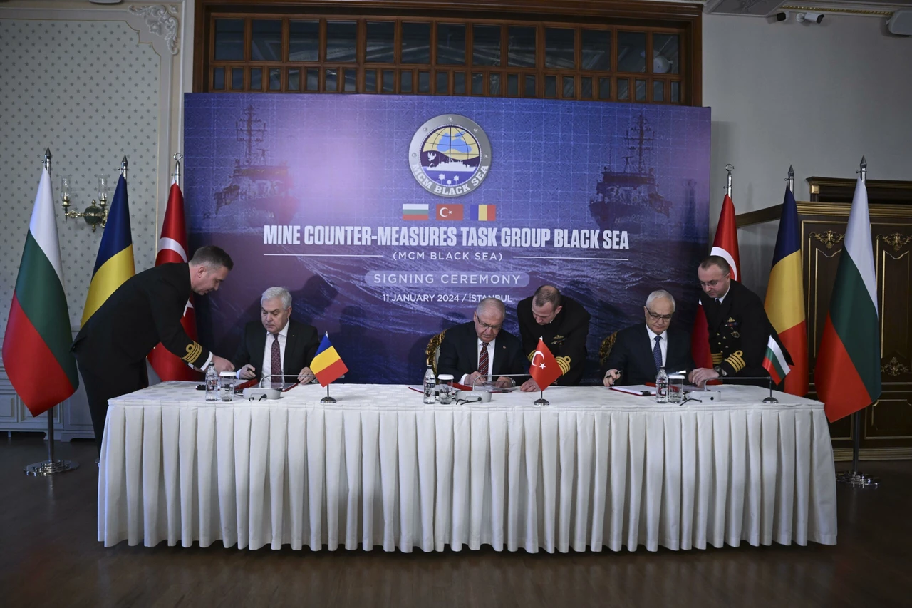 Turkiye, Bulgaria and Romania sign Black Sea demining agreement