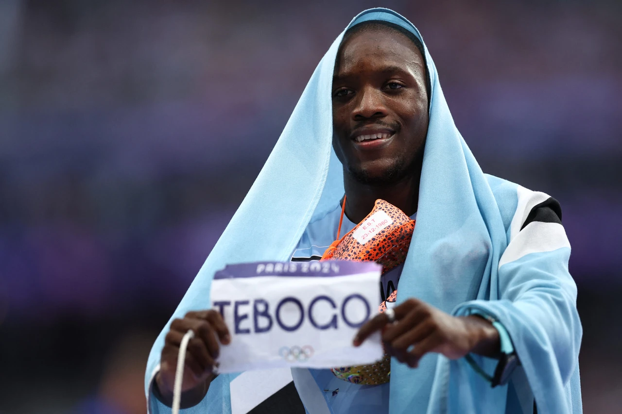 Botswana’s Letsile Tebogo wins historic men's 200m final at 2024 Paris