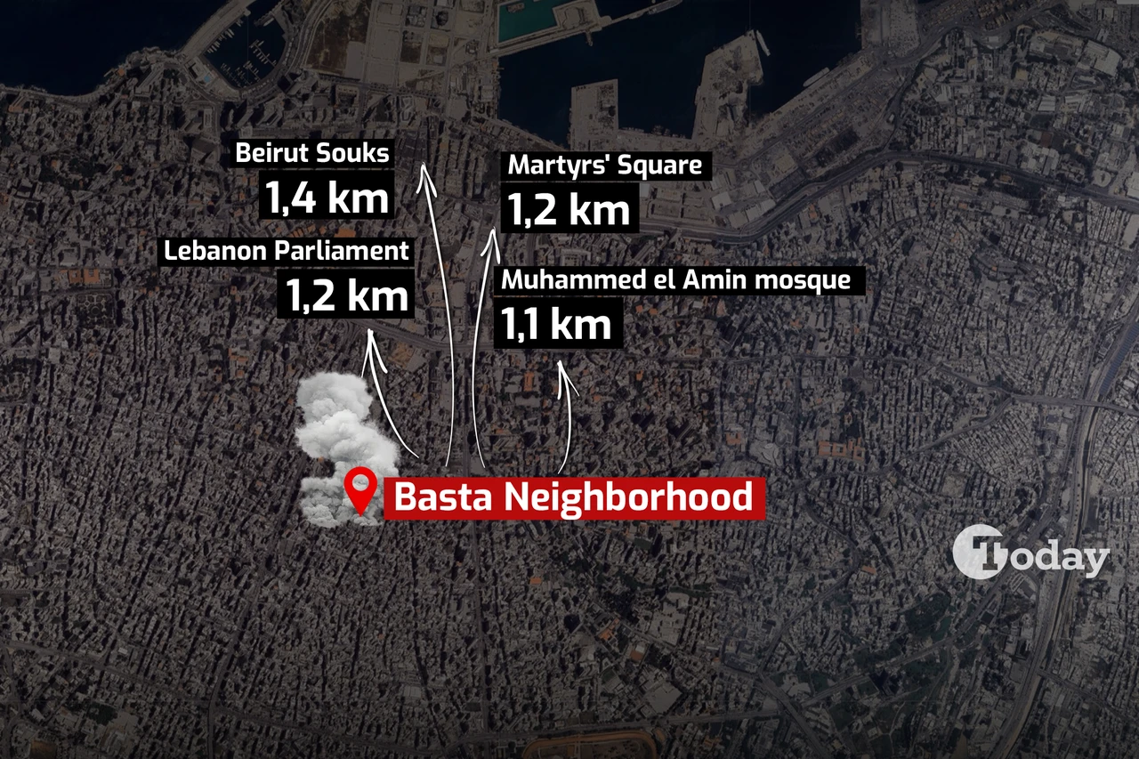 This is how close Israeli airstrikes were to heart of Beirut