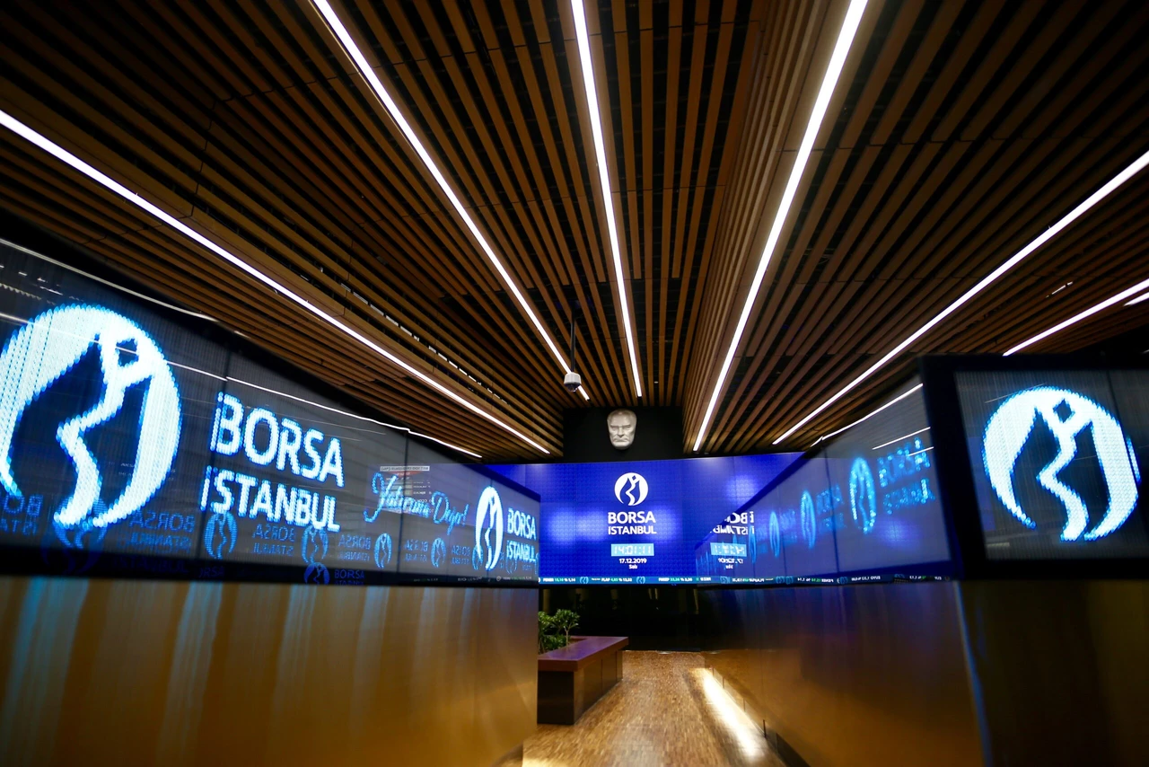 Photo shows the interior of Borsa İstanbul