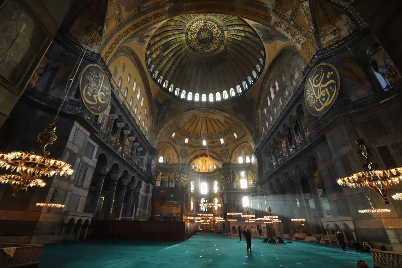 Interior of Hagia Sophia,