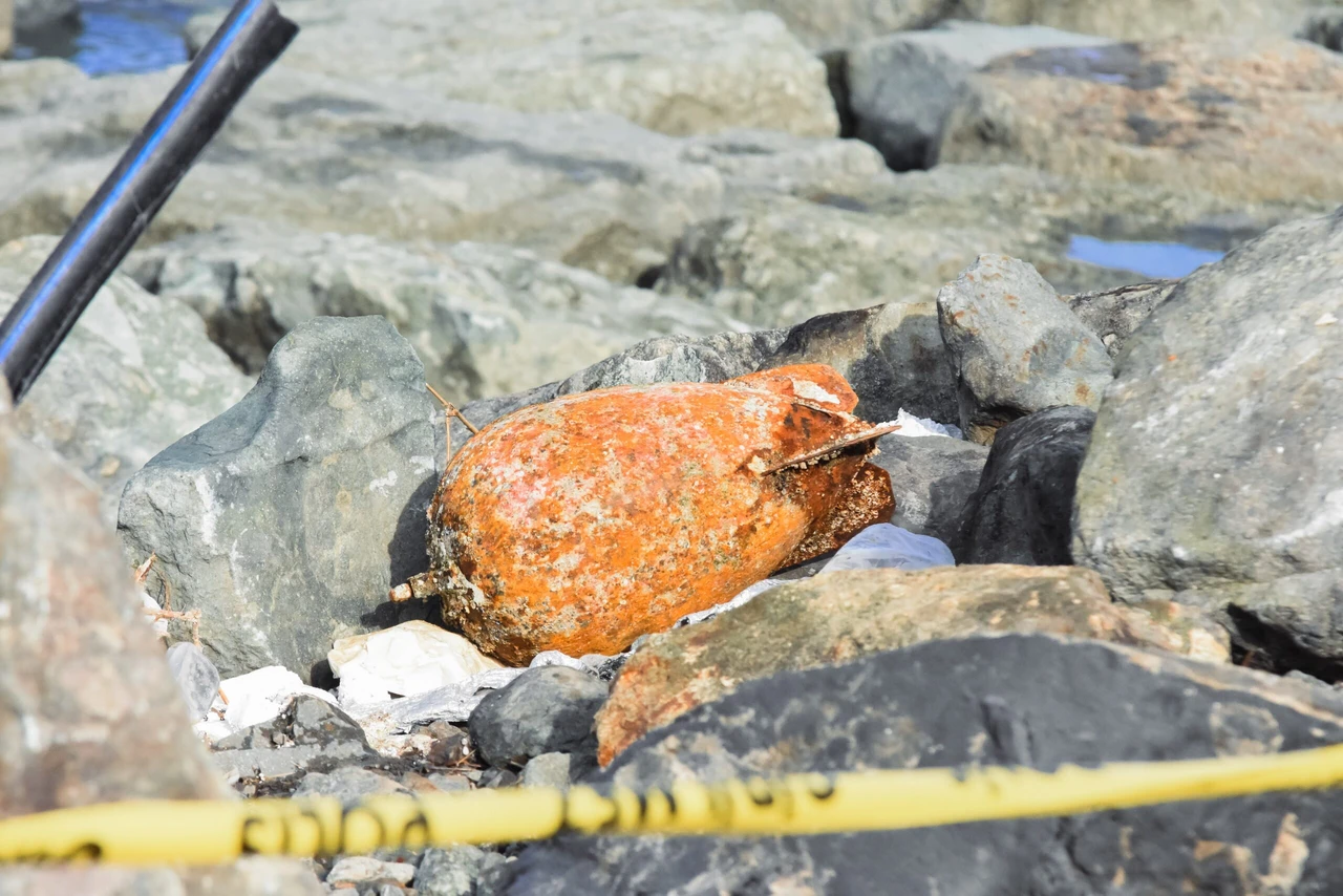 Unexploded ordnance found on Türkiye's Black Sea city Rize's coastline