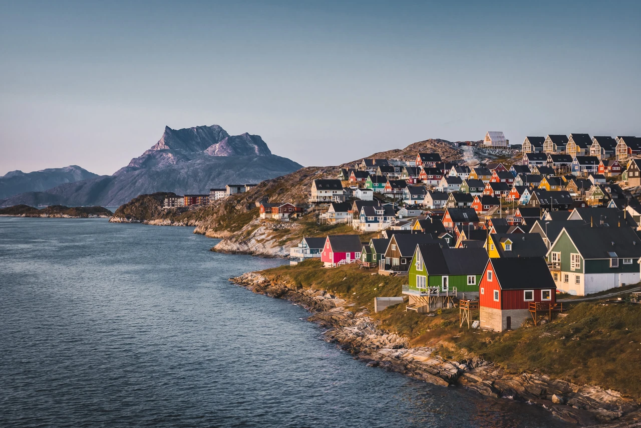 Capital of Greenland next to the water