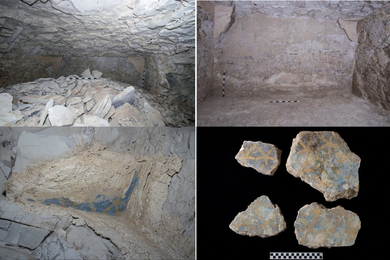 Artifacts from tomb No. C4, connected to King Thutmose II, as discovered by Egypt’s Ministry of Tourism and Antiquities.