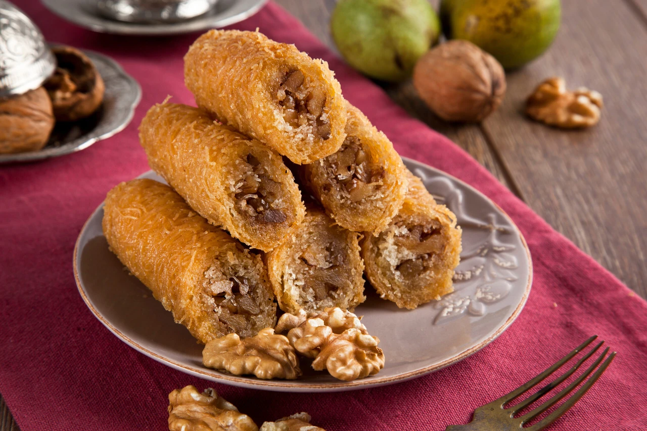 Kadayıf Dolması, a traditional Erzurum dessert, popular across Turkey.