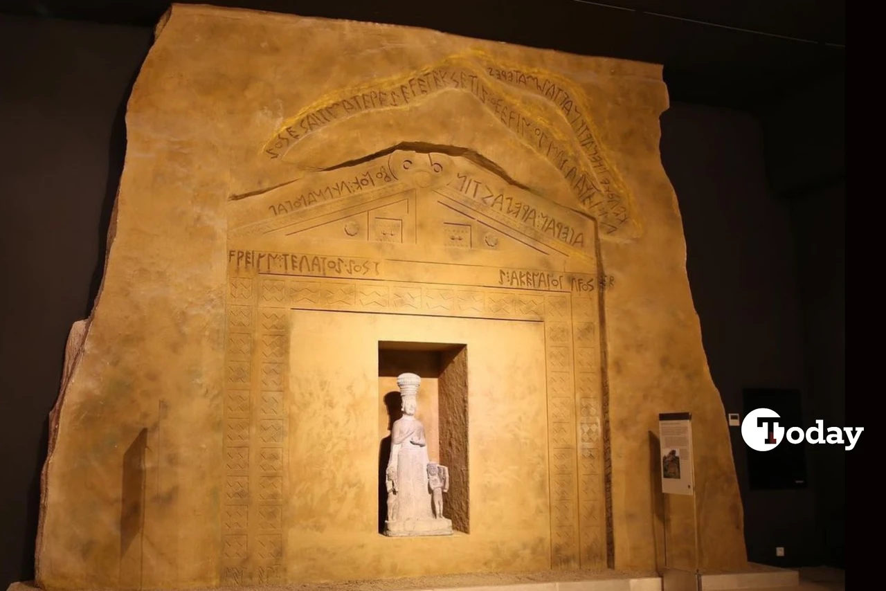 Phrygian temple reconstucted to be exhibited in museum of anatolian civilizations in turkey