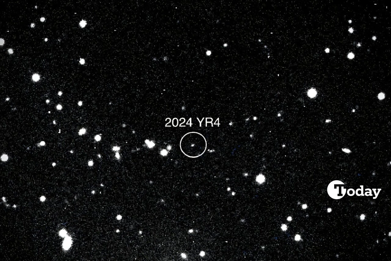 Asteroid 2024 YR4 observed through the Magdalena Ridge 2.4m telescope at the New Mexico Institute of Technology on January 27, 2025.