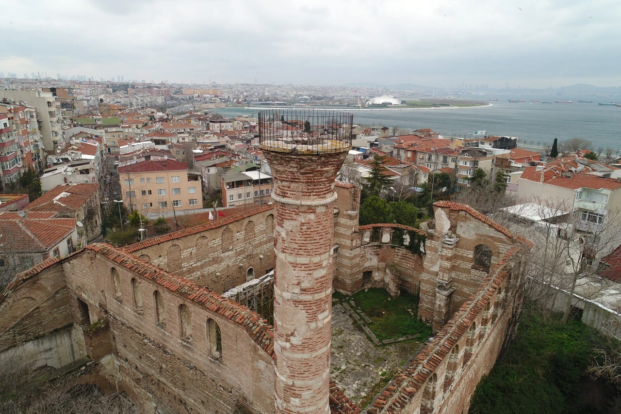 Aerial view of Imrahor Ilyas Bey Mosque