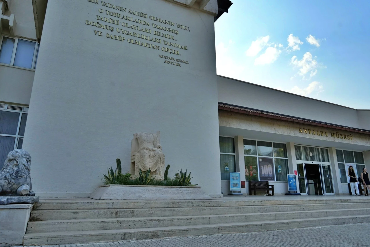 Project rendering of the new Antalya Archaeology Museum, designed to replace the earthquake-risk building on the same site.