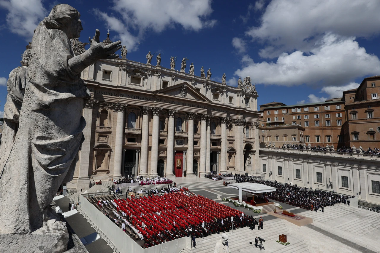 Funeral service at St. Peter's Basilica of Vatican for Pope Fran