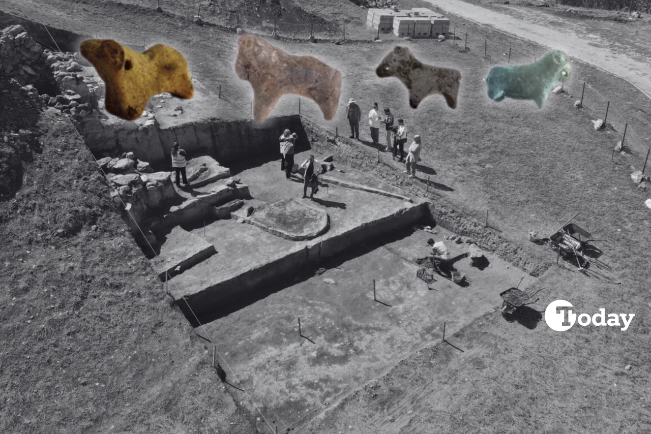 Karaz culture animal figurines