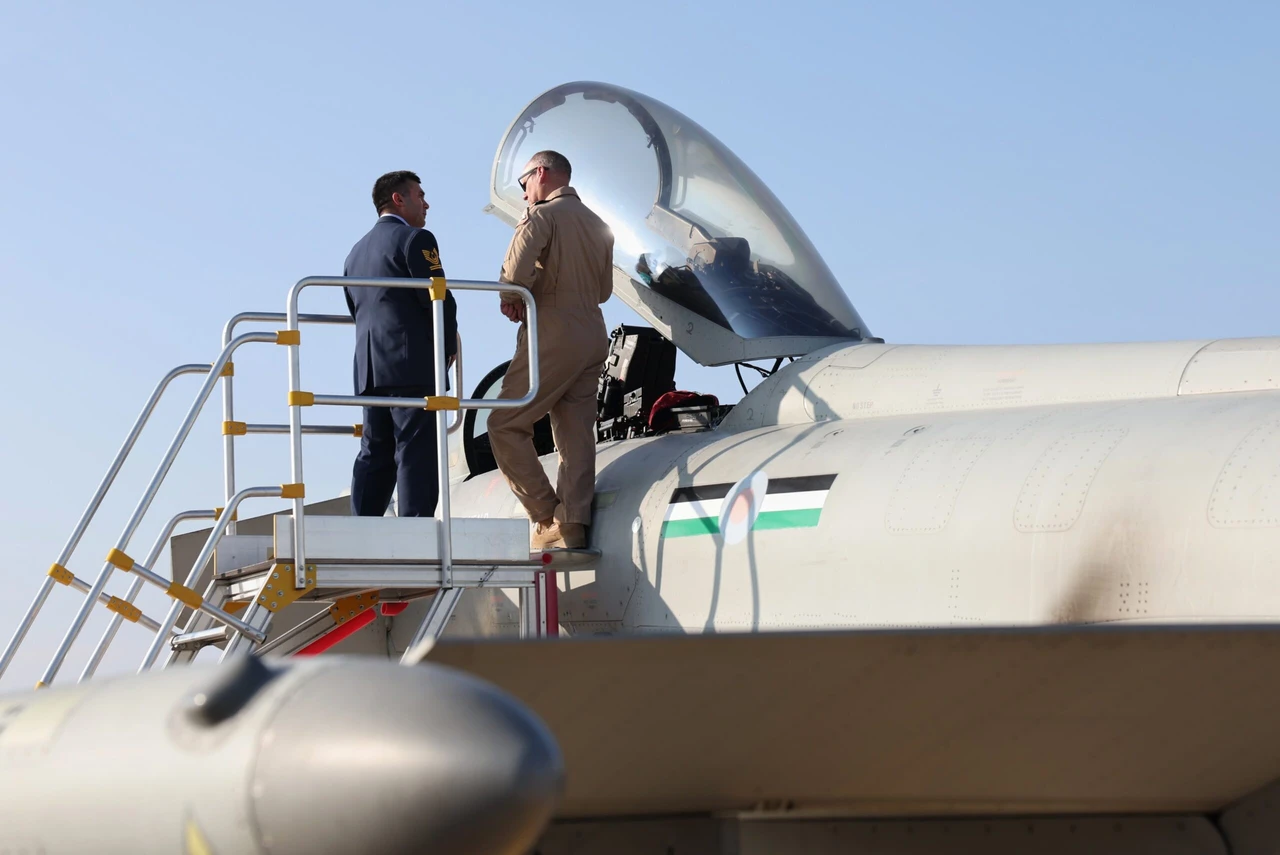 Turkish officials are inspecting the Royal Air Force's Eurofighter Typhoon jets