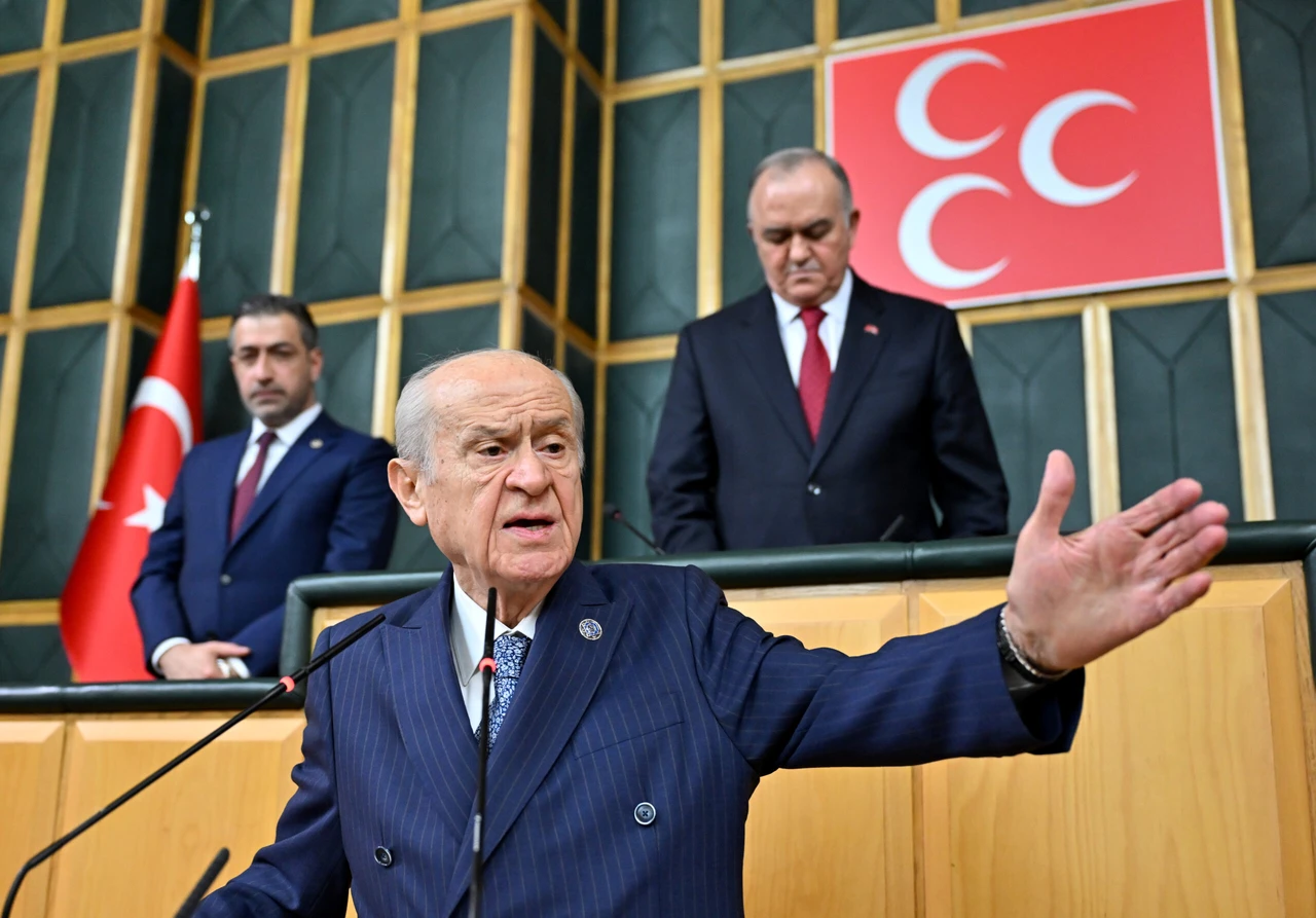 Nationalist party leader Devlet Bahceli calls on PKK leader Ocalan to lay down arms and speak at Turkish parliament