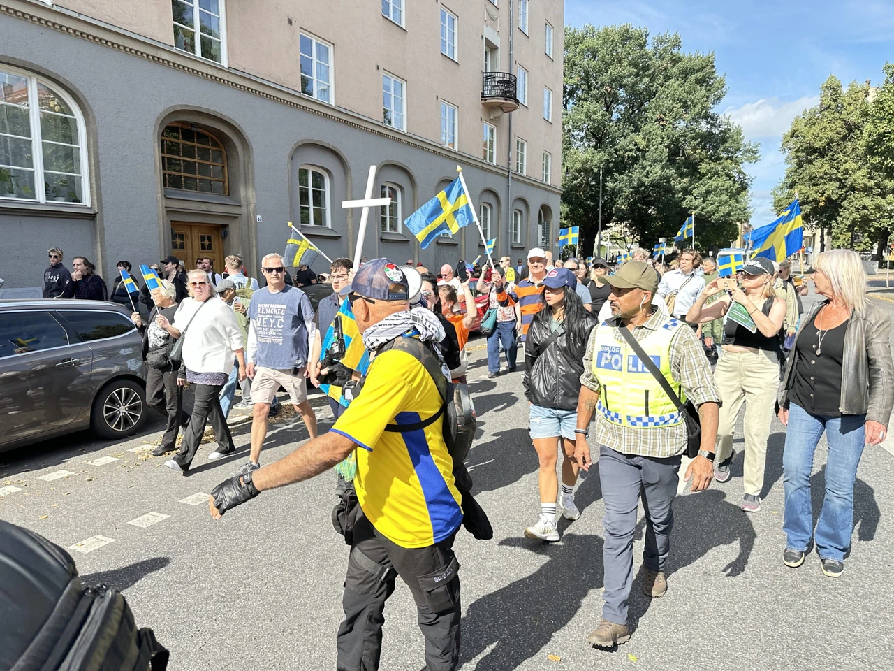 Far-right group stages anti-Muslim protest in Stockholm