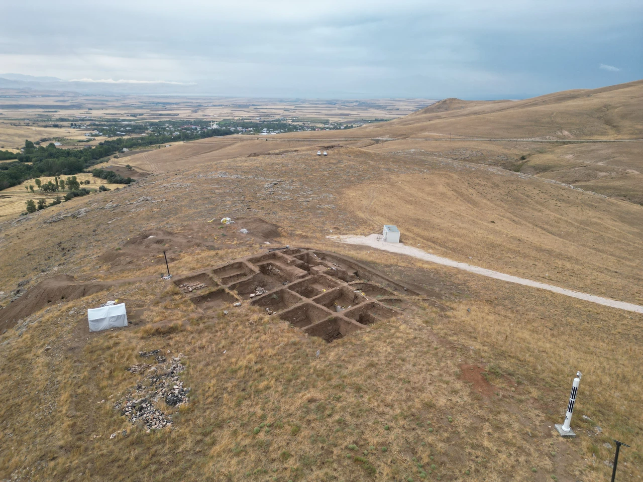 Archaeological excavations conducted last year in the Tusba district of Van. Türkiye, October 30, 2024. (AA Photo)