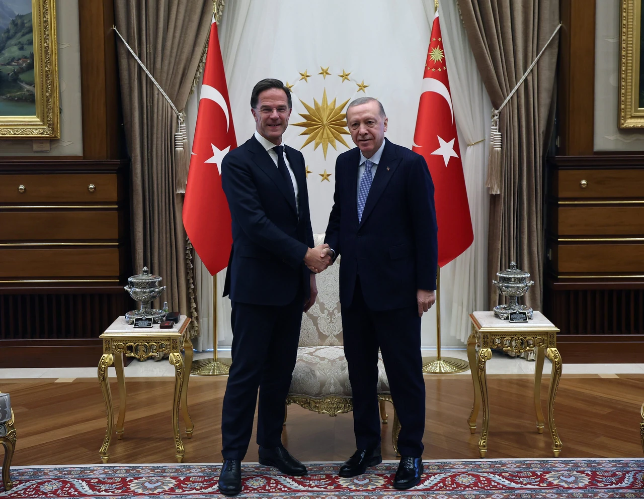 Erdogan, NATO's Rutte discuss key security threats in Ankara meeting