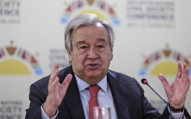 Over 100 UN states condemn Israel’s 'persona non grata' decision on Guterres