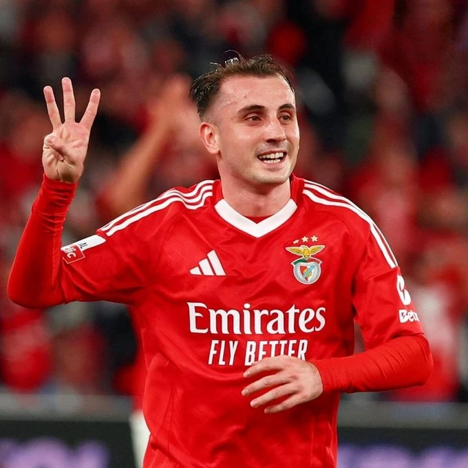 Turkish talent Kerem Akturkoglu's hat-trick powers Benfica to 5-0 rout over Rio Ave