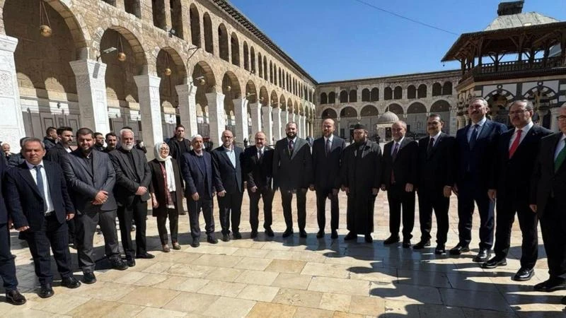 Turkish president's son Bilal Erdogan visits Damascus, prays at Umayyad Mosque