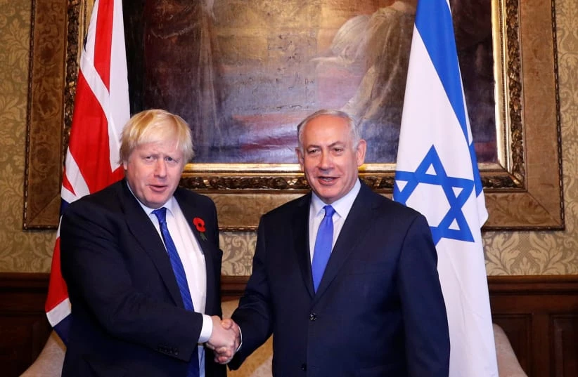 Boris Johnson claims Netanyahu bugged his private bathroom in 2017