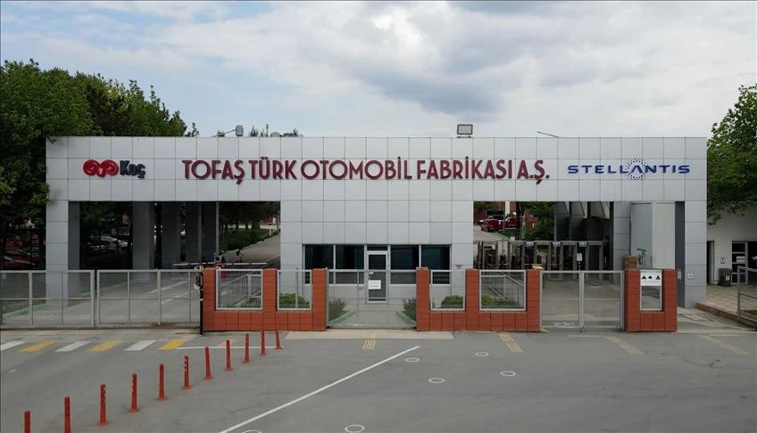 Tofas factory entrance with Stellantis logo
