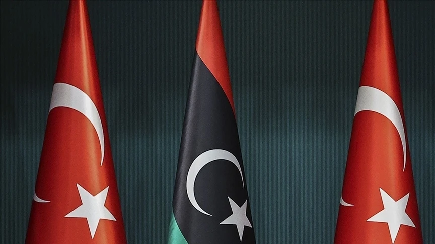 Türkiye and Libya flags