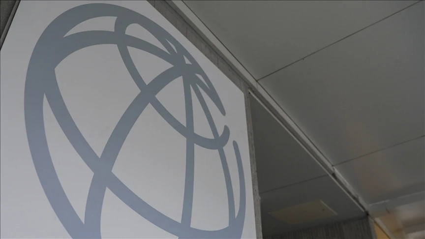 World Bank Group's logo printed on a wall