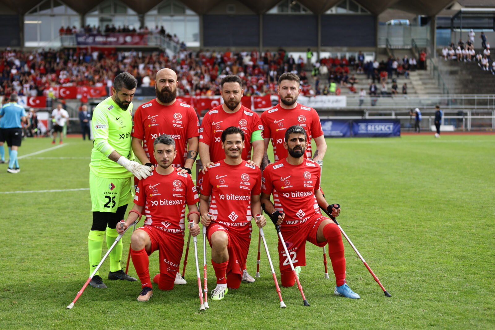 Turkish National Amputee Football Team becomes European champion for 3rd time