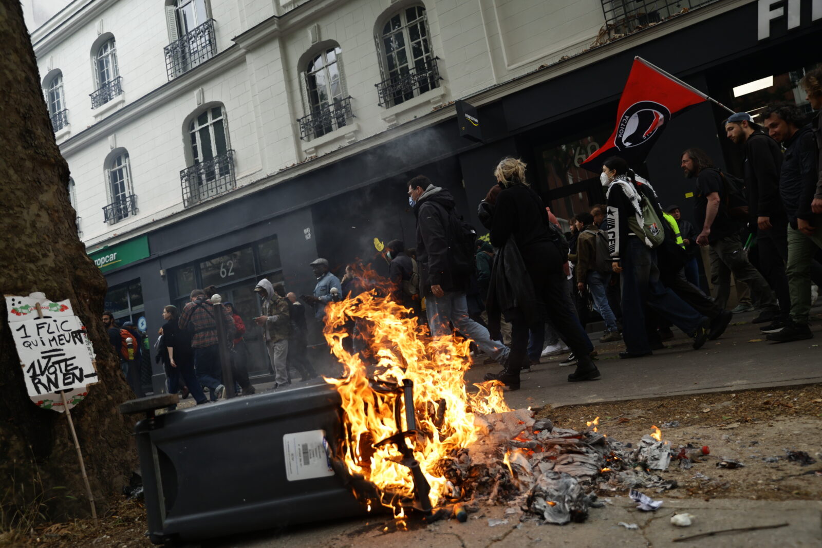 French protest against rise of far-right ahead of upcoming elections