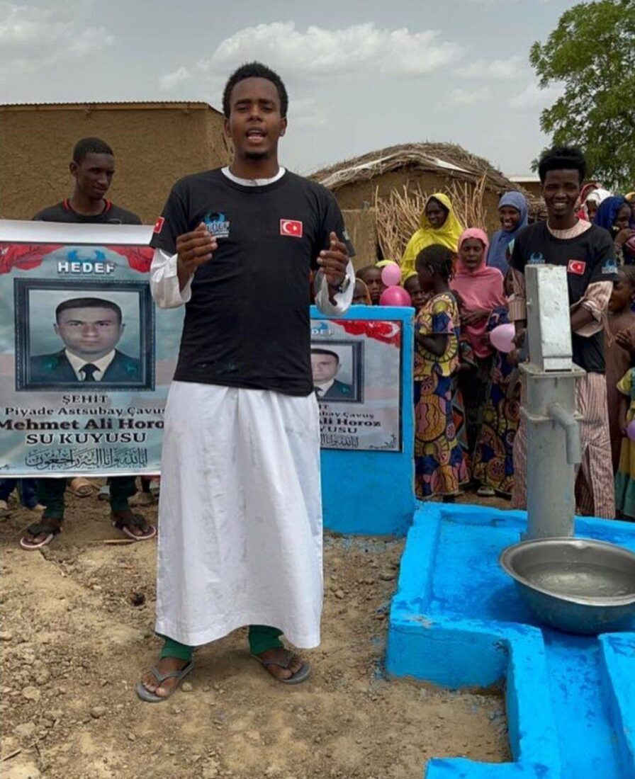 Azerbaijani citizen honors Turkish soldier's will with water well in Africa