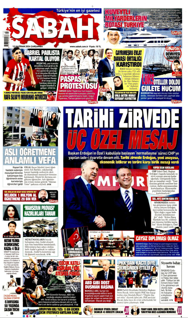 How did pro-government media react to Erdogan-Ozel meeting?