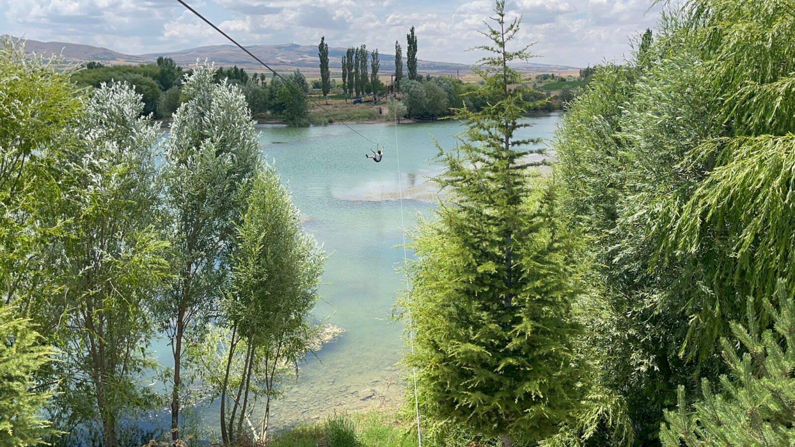 Tourists discover thrills and adventure at Bayramhacili Dam in Cappadocia