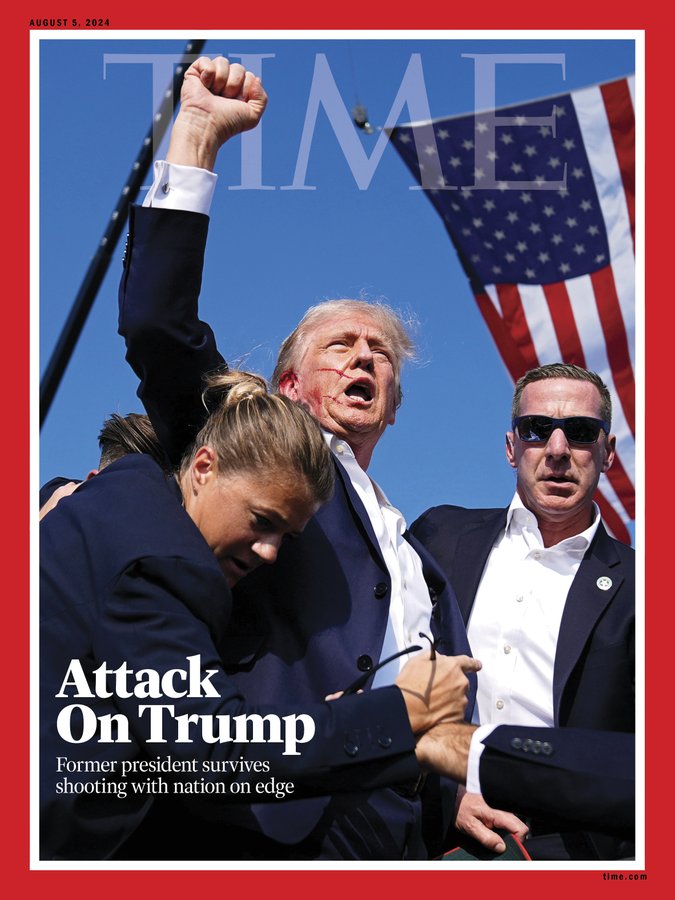 TIME cover captures Trump's victorious gesture after surviving assassination attempt