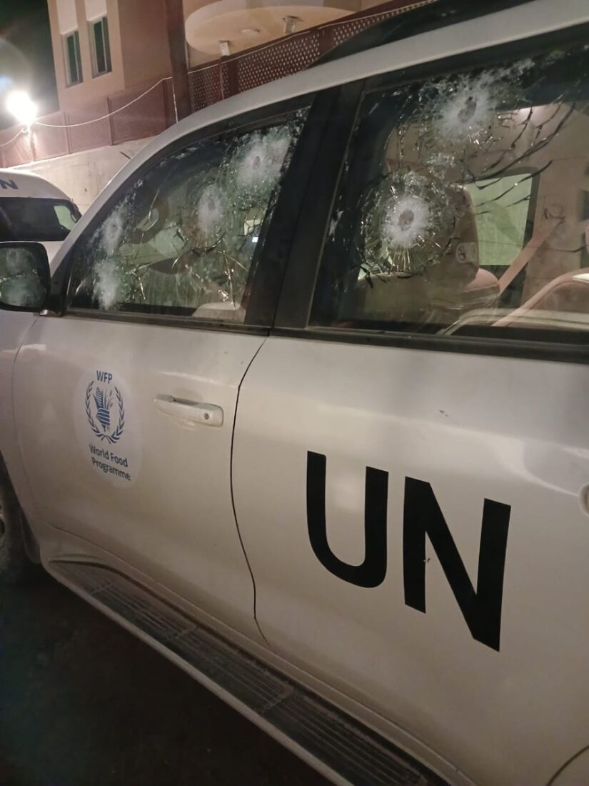 WFP suspends Gaza operations after vehicle hit by Israeli gunfire