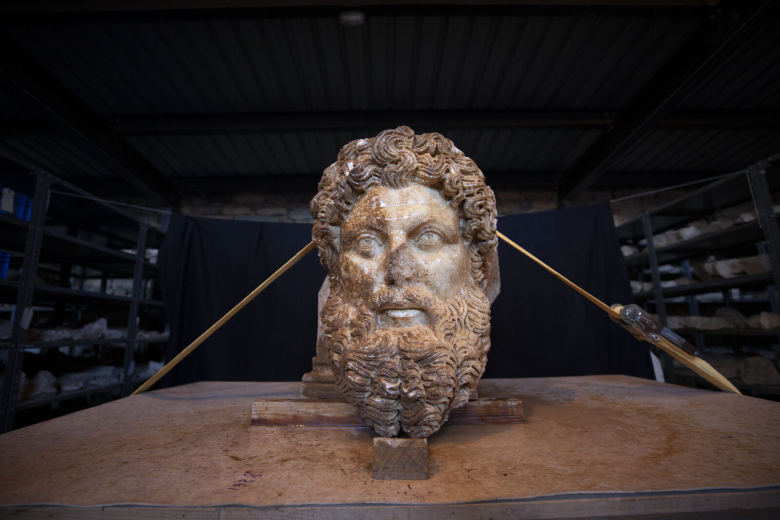 Roman sculpture masterpiece: Colossal Zeus head unearthed in Türkiye