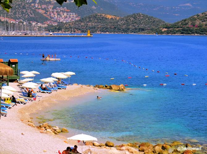 Acısu Public Beach Kas free beaches