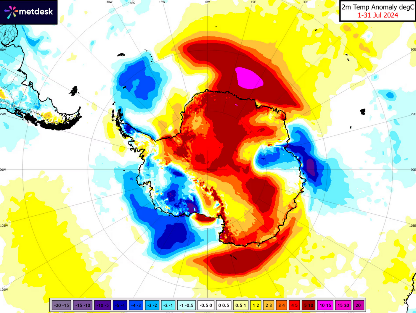 Temperatures soar 10°C above average in Antarctic heatwave