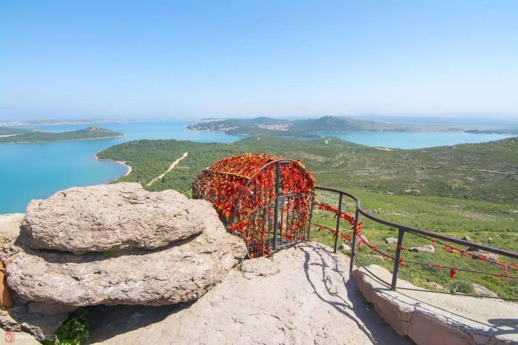 Experience breathtaking sunsets and unique rock formations at Devil's Table in Ayvalik