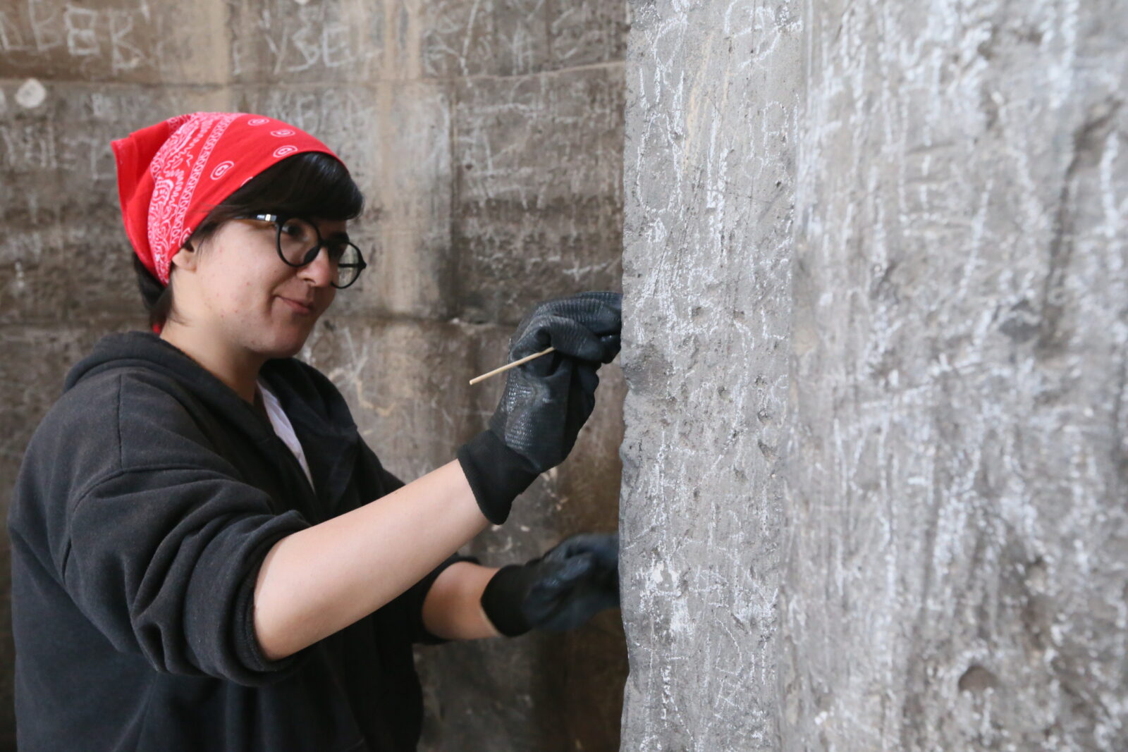 Graffiti removed from Ani's historic Abughamrent's Church in Türkiye