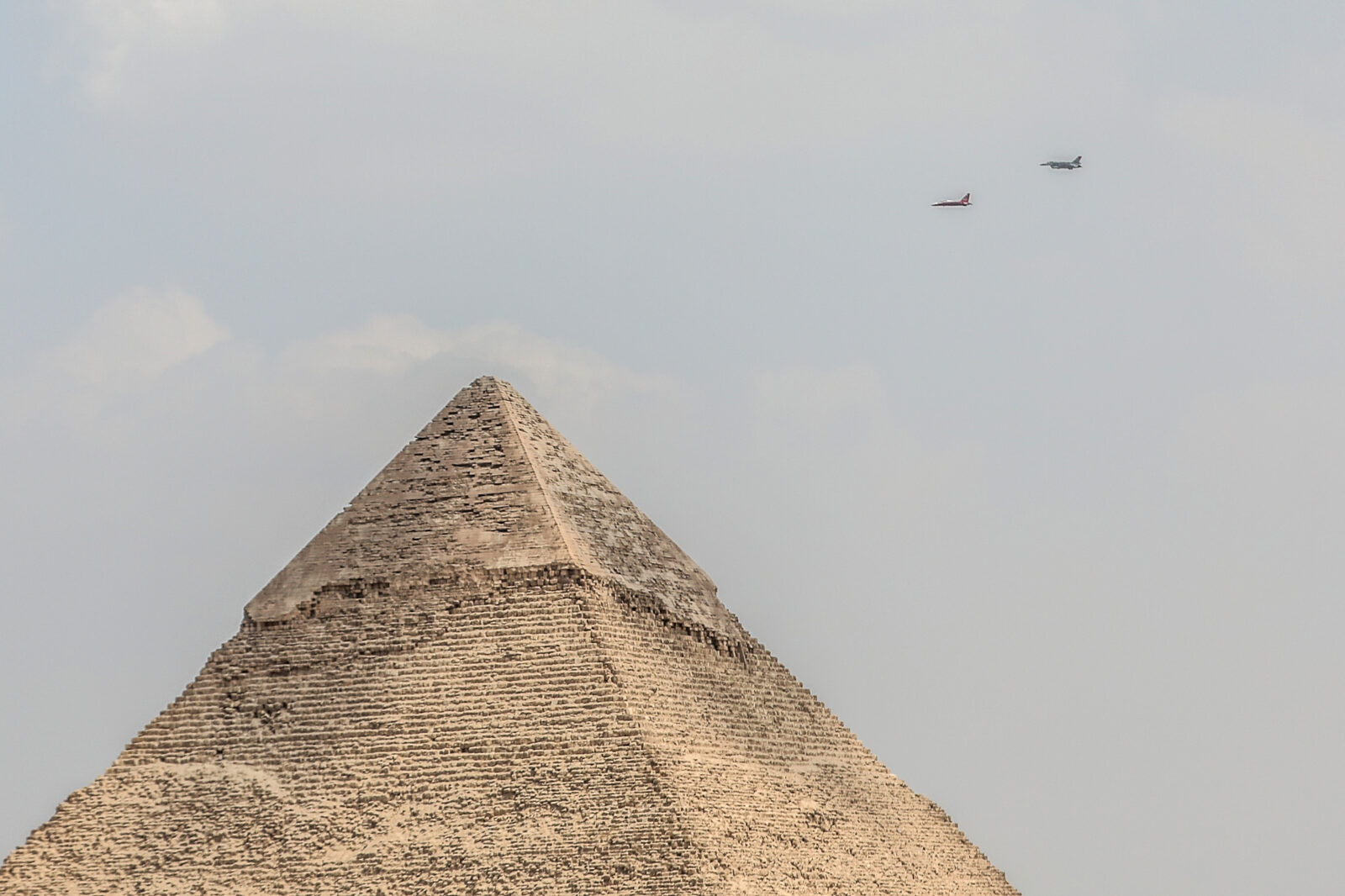 Turkiye's multipurpose aircraft Hurjet conducts demonstration flight over Giza pyramids