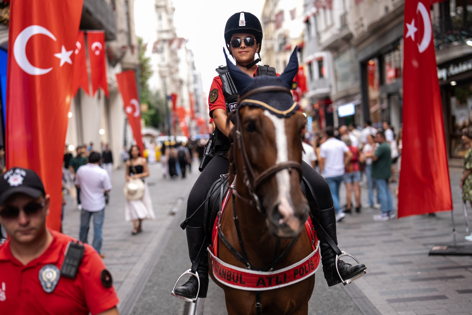 Mounted police charm tourists in Istanbul’s iconic spots