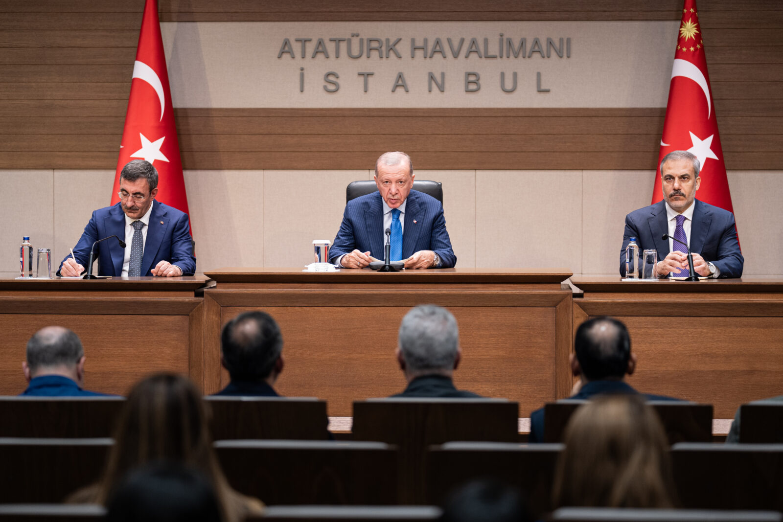 Turkish President Erdogan holds press conference before departing for New York