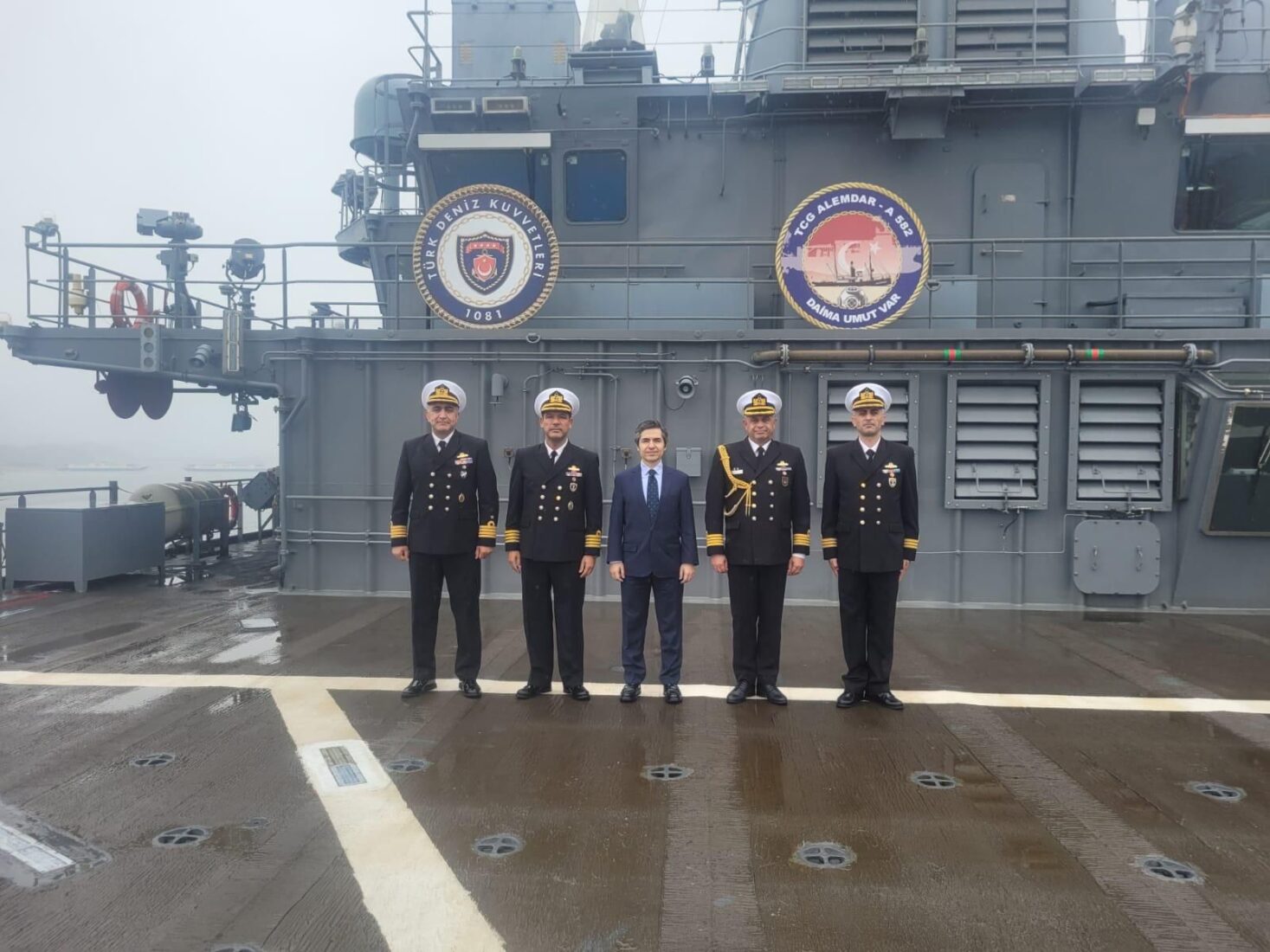 Türkiye's TCG Alemdar rescue ship visits Plymouth Port, UK