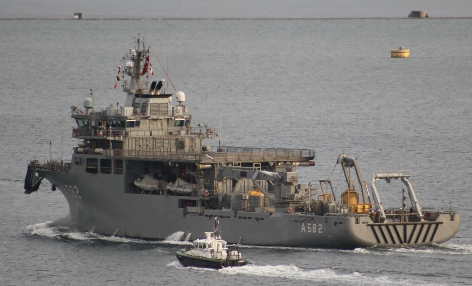 Türkiye's TCG Alemdar rescue ship visits Plymouth Port, UK