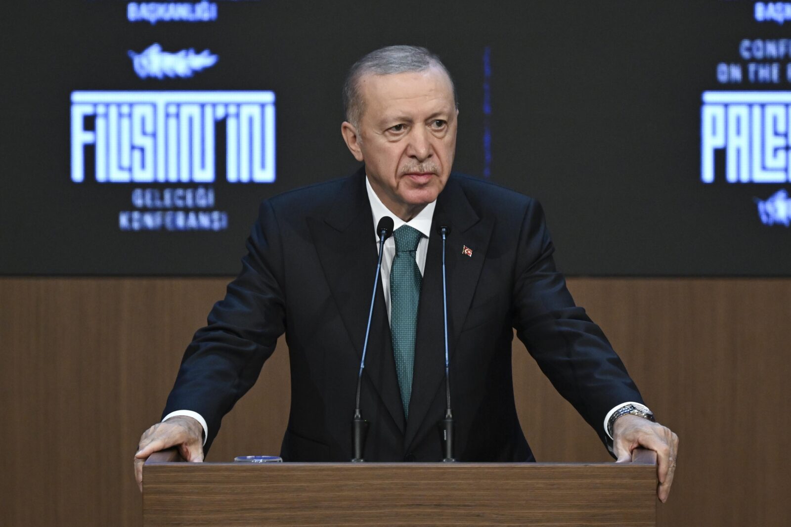 Erdogan urges international action at conference on future of Palestine